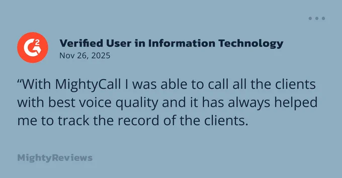 Illustration showing a positive experience using MightyCall for business calls and customer management