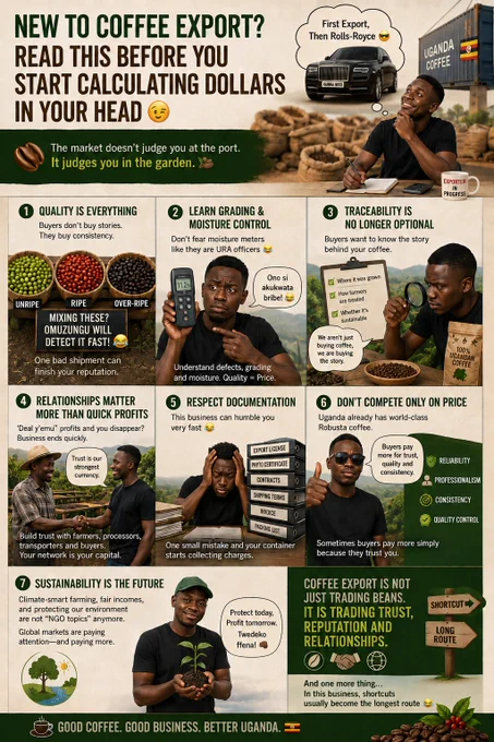 Things to know as a coffee exporter in Uganda.