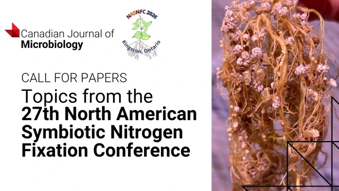 Close-up of plant roots with nodules, highlighting symbiotic nitrogen fixation for the 27th North American conference call for papers.