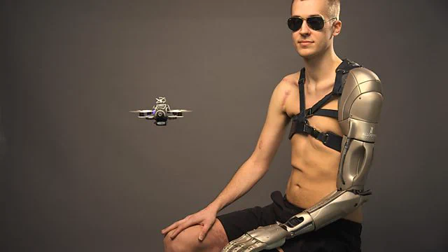 Bodyhack: Metal Gear Man
Documentary
BBC Three Online 
18 May 2016

Meet James Young, an amputee and avid gamer. After losing limbs in a freak train accident three years ago, gaming company Konami is engineering him a bionic arm, modelled on the character Snake from Metal Gear Solid. All hail the metal gear man.