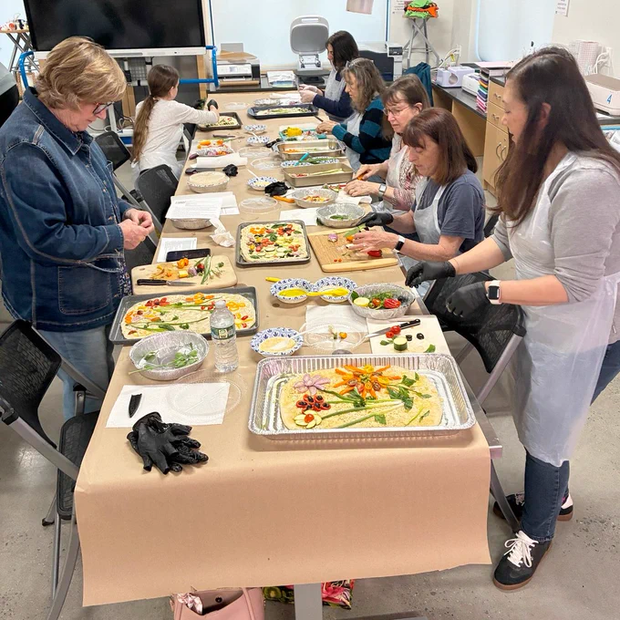 Van Dough Focaccia class at Half Hollow Hills Community Library