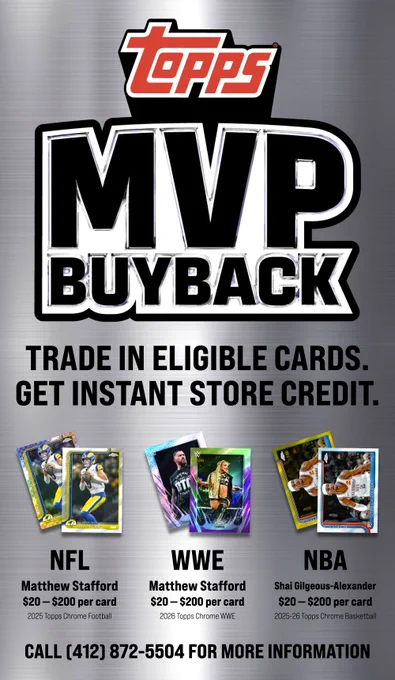 Turn your Shai Gilgeous-Alexander 2025-26 Topps Chrome Basketball cards into even more trading cards with the NBA MVP Buyback!