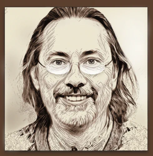 Headshot drawing of Magnus Seter.