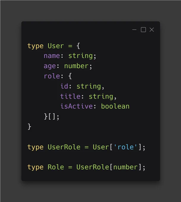 typescript indexed accessed types