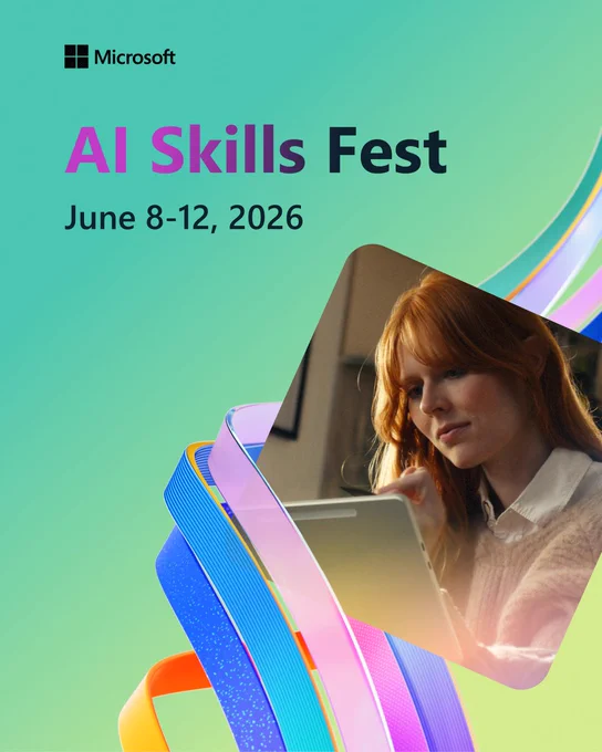 text reads:” AI Skills Fest, June 8 – 12, 2026”