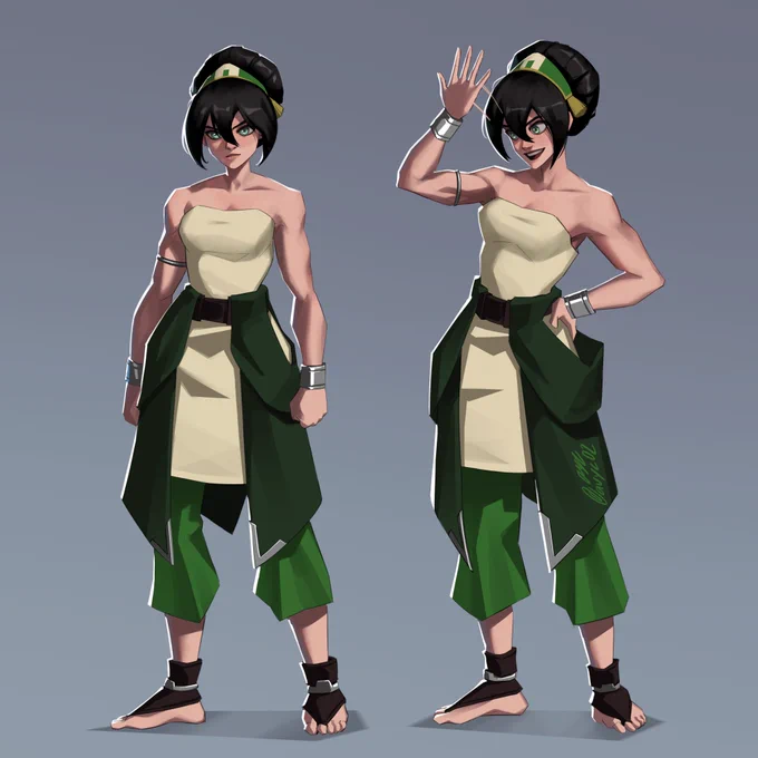 Toph illustrations.
