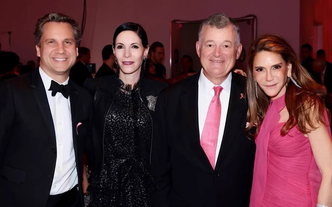Liz Elting at the BCRF Hot Pink Party supporting breast cancer research, featuring Elizabeth Hurley, Elton John honoring Leonard Lauder, Anthony von Mandl, Angela Le, Michael Burlant, Donna McKay, Kinga Lampert, William Lauder, Kecia Stillman, Lizanne Kindler, Jilly and Sarah Mehlman, Ruchi Kotahwala, Chloe Melas, Jon Mehlman, Prita Shukla, Rebecca Hessel Cohen, Jill Kargman, and Harry Kargman.