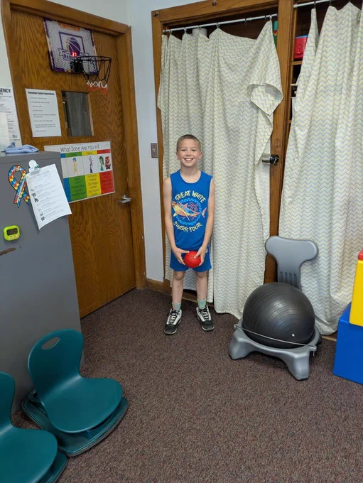 Students in sensory room
