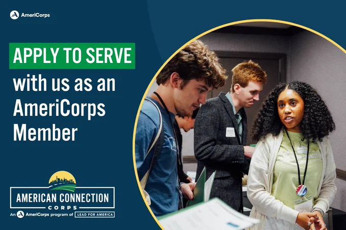 "apply to serve with us an AmeriCorps Member"