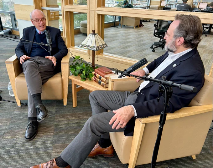 Nathaniel Philbrick and Matthew Brogdon on Season 4, Episode 1 of This Constitution podcast, dropped May 18, 2026.