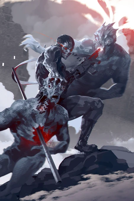 The battle on the Academy wall.