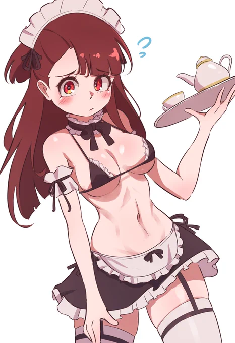 Atsuko "Akko" Kagari (Little Witch Academia, LWA_jp) メイドの日