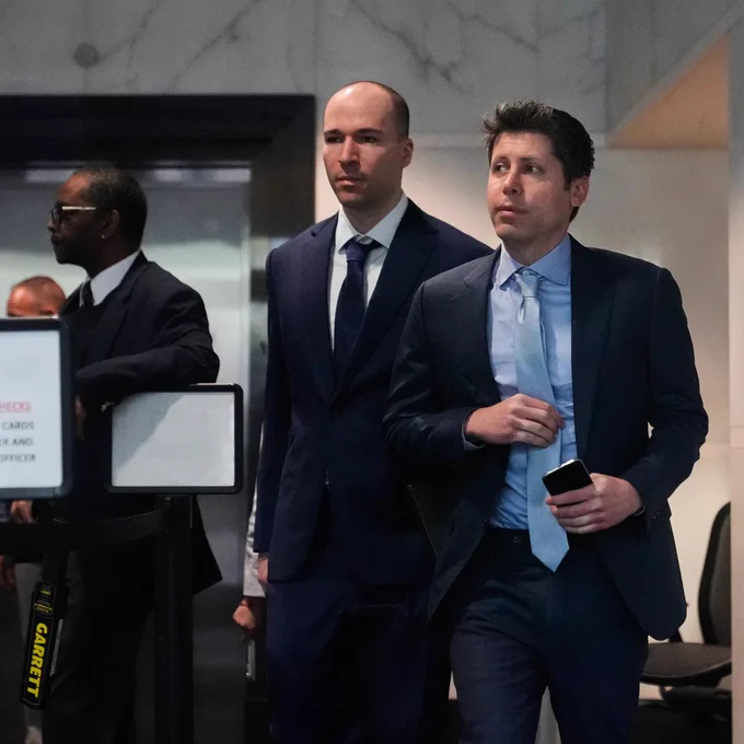 A photo captured from court room of sam Altman 
