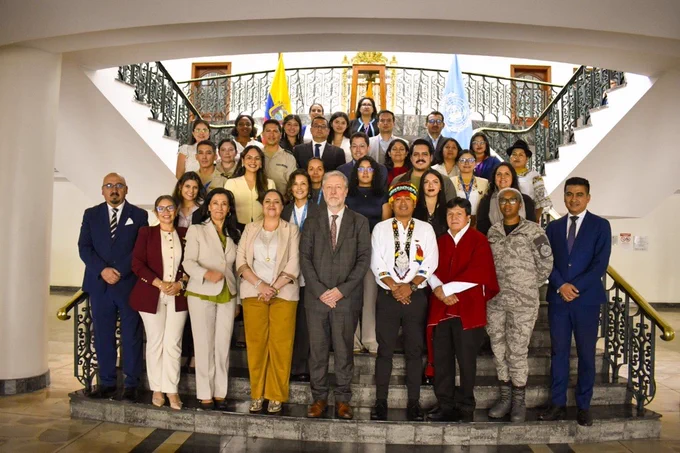 Jan Jarab participó en sesiones temáticas de cooperación técnica con 18 entidades del Poder Ejecutivo de Ecuador.