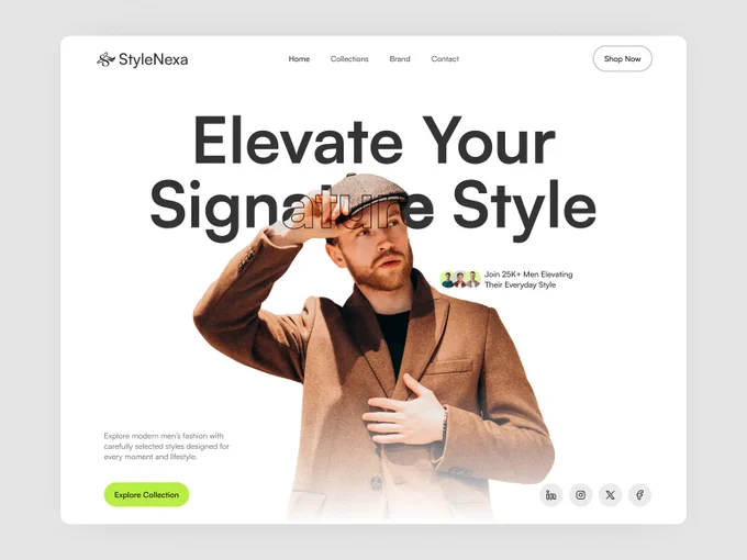 A modern men’s fashion website UI designed with a premium minimalist style and luxury-inspired aesthetic. Featuring bold typography, stylish product showcases, modern layouts, customer reviews, and a seamless shopping experience, perfect for fashion brands and modern e-commerce platforms.

AVAILABLE FOR NEW PROJECT
Feel free to mail me: efatuix@gmail.com
📞 Whatsapp:  8801409008486.

#webdesign #ecommerce #ecommercewebsite #mensfashionlandingpage #fashionwebsite #efatuix #fashionecommerce #minimalfashionwebsite #websitedesign #fashionbrandwebsite #modernecommerce