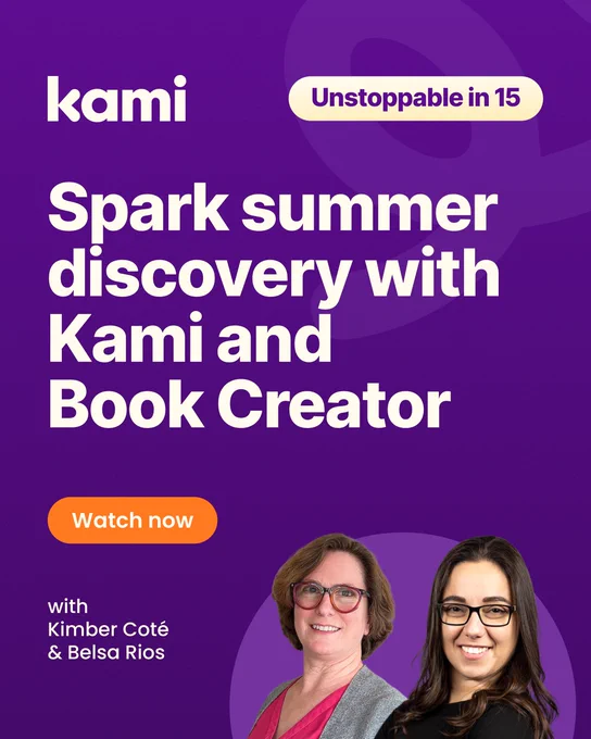 Spark summer discovery with Kami and Book Creator