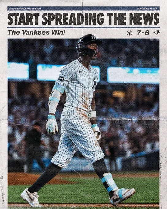 FINAL: Yankees 7, Blue Jays 6. 