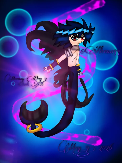 I've never realized that I've ever made an angelfish in digital...however, I got Dark Pit from Kid Icarus as an angelfish like everytime he touches water, he literally transforms into a merman for like at all times...yes, but...! I REMEMBER THAT FANFICTION FUN FACT AND ON DEVIANTART! THAT GOT ME THINKIN' ABOUT THAT IDEA!!!