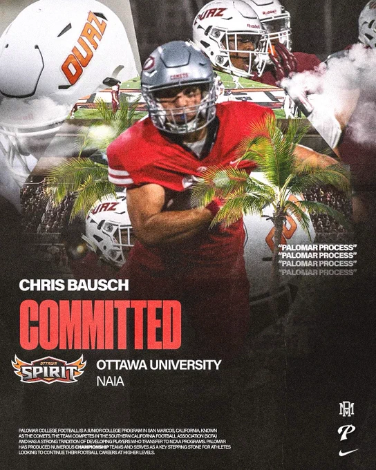 Congratulations to Mid-Year transfer Chris Bausch on his commitment to Ottawa University Arizona!