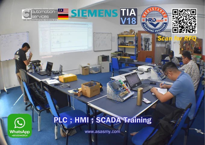 Building Real Automation Confidence

From 01 to 05 October 2025, AS Automation Services Johor Bahru conducted an intensive Siemens PLC and HMI hands on training designed to strengthen technical confidence.

We trained three participants, including one international engineer from Papua New Guinea and two Malaysian professionals from the automation and robotics fields.

Participants explored Siemens S7 1200 PLC, TIA Portal V18, KTP400 HMI, and Sinamics G120 Drive, mastering configuration, wiring, and live troubleshooting.

Our goal remains the same — to help engineers learn through real hardware and real industry practice.

#PLCTraining #SiemensPLC #HMITraining #SCADATraining #TIAportal #AutomationEngineer #IndustrialAutomation #PLCWorkshop #HRDCorpClaimable #EngineeringSkills #MalaysiaTraining #AutomationTraining #SiemensS71200 #KTP400HMI #SinamicsG120 #FactoryAutomation #AutomationMalaysia #PLCProgramming #TIAportalV18 #AutomationWorkshopMY #PLCHandsOn #EngineeringMalaysia #AutomationL