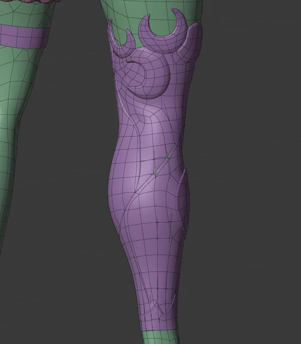 3d model of a game character, viewport preview style