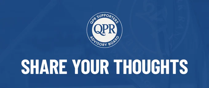 A QPR SAB logo on a blue background above the words, “share your thoughts”