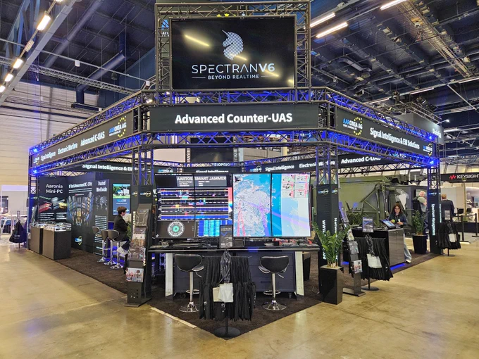 Aaronia booth at AOC 2026