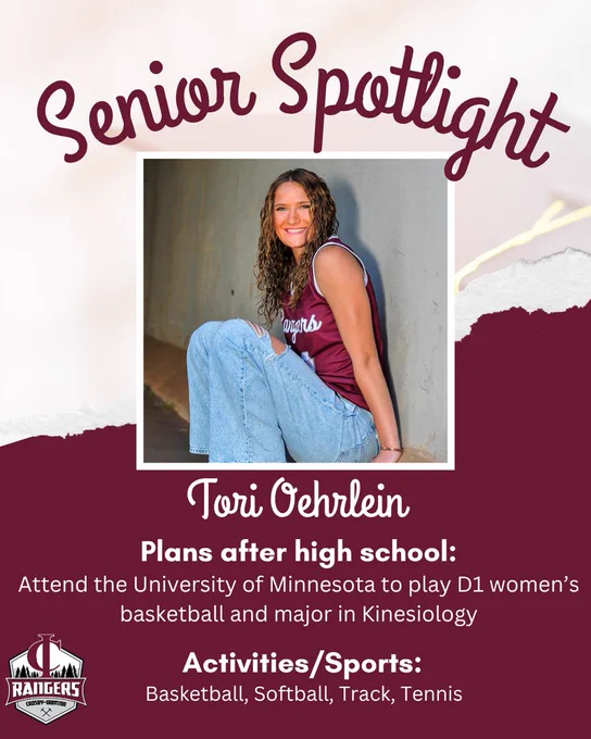 Class of 2026 senior spotlight Tori Oehrlein