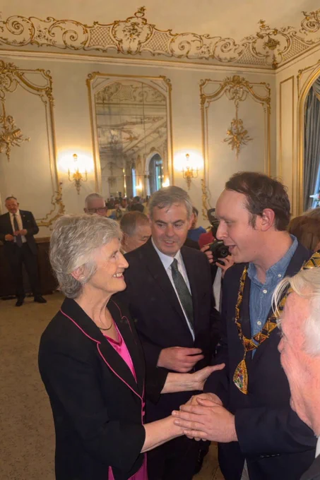 Cllr Ryan Hack meeting President Connolly