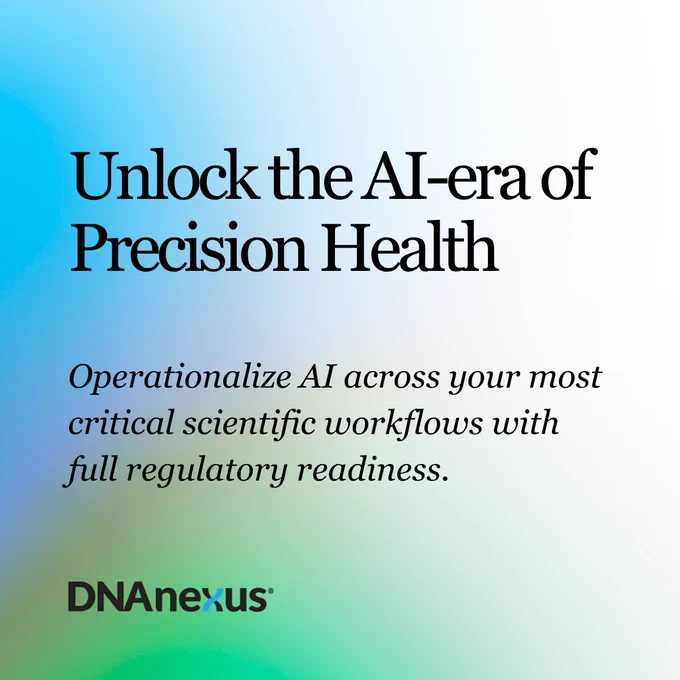 Unlock the AI-era of Precision Health. Operationalize AI across your most critical scientific workflows with full regulatory readiness.