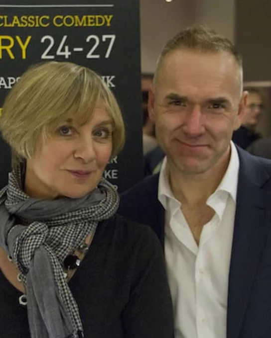 Victoria Wood and Christopher Daniels at the Silent Comedy Gala