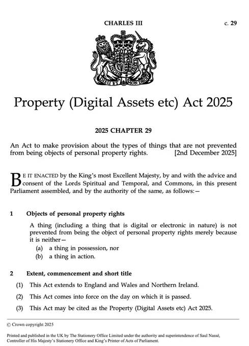 A UK law defines a thing. 