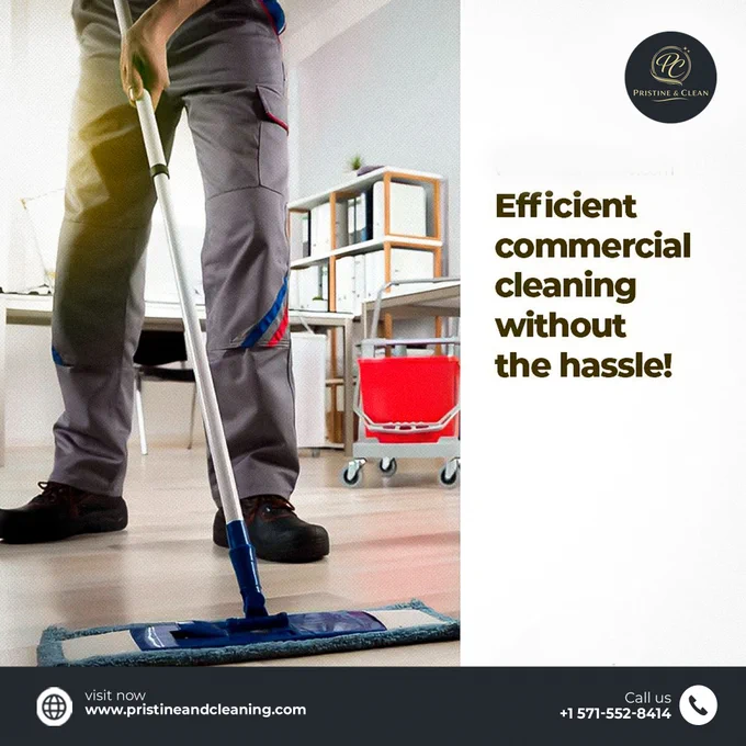 commercial janitorial service Charlotte NC, office mopping floor, professional cleaning staff, retail cleaning service, business maintenance cleaning,