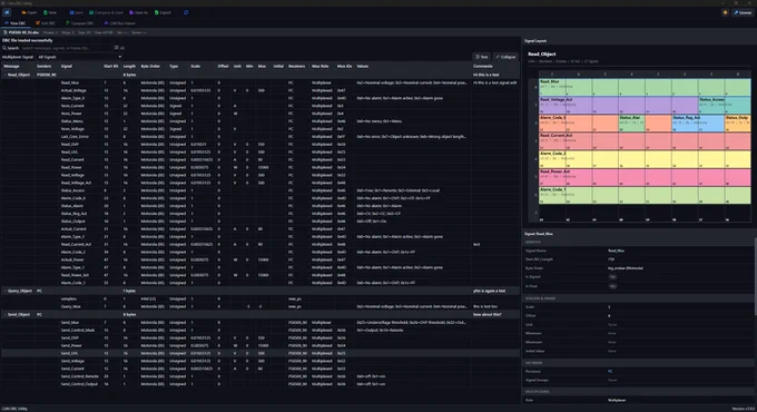 Dark mode on DBC Utility