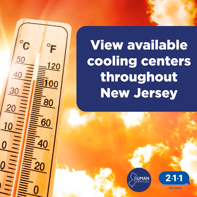 Cooling center graphic.