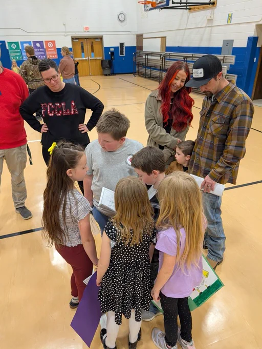 First Graders Sharing Stories