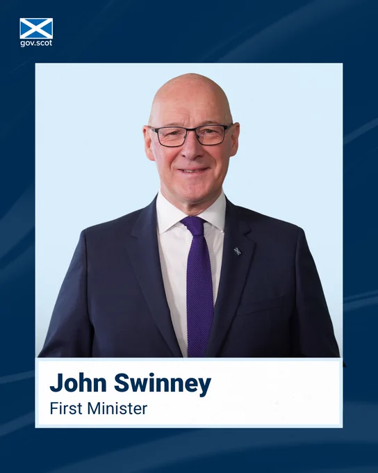 John Swinney. First Minister