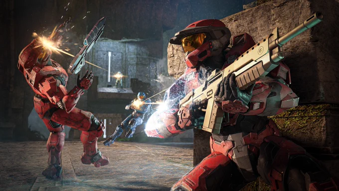 Delta Arena: Legacy playlist artwork, which depicts Spartans battling on the map Guardian.