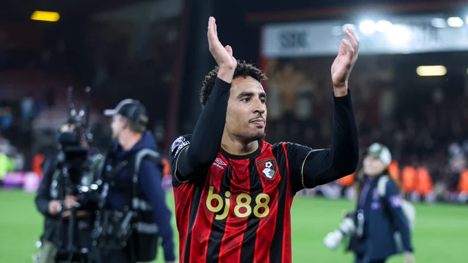 James Hill claps the AFC Bournemouth fans.