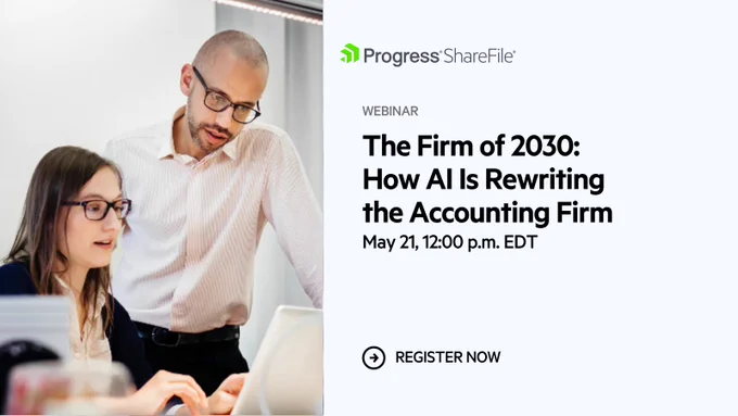 Webinar banner: The Firm of 2030: How AI Is Rewriting the Accounting Firm 
