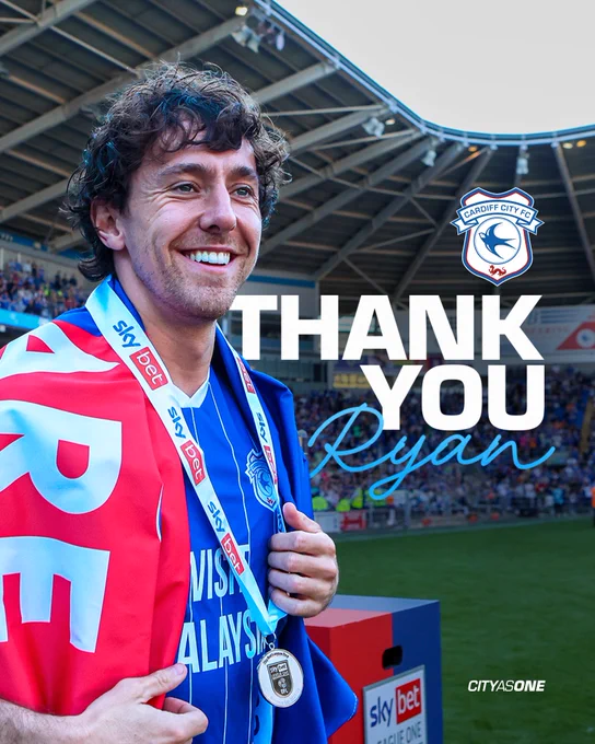 Ryan Wintle will depart Cardiff City this summer. He leaves with our very best wishes.