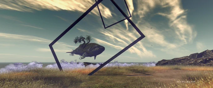 The Third Place - the whale above the waves