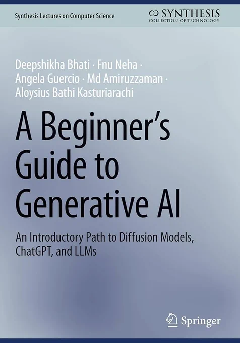 A Beginner's Guide to Generative AI: An Introductory Path to Diffusion Models, ChatGPT, and LLMs book cover