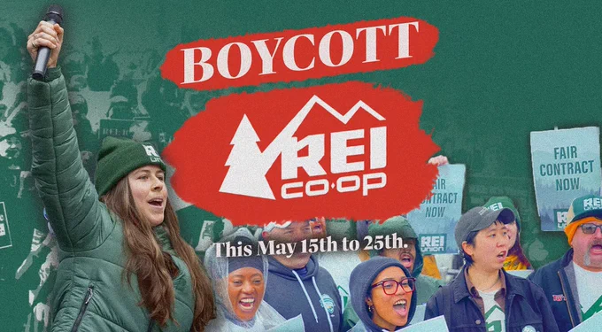Boycott REI Co-op this May 15th to 25th.