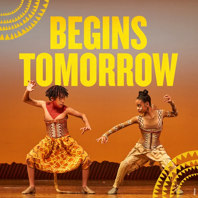 Disney's THE LION KING begins tomorrow, May 20, 2026 at the Providence Performing Arts Center.