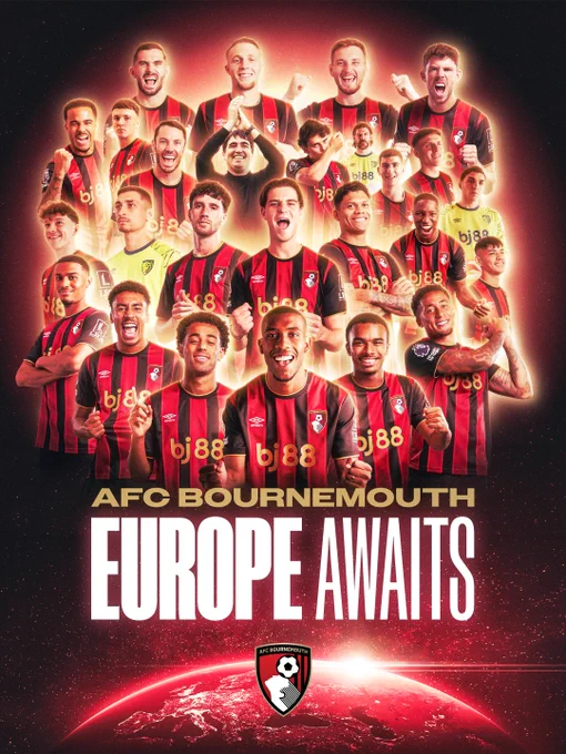 A graphic of the squad saying. EUROPE AWAITS!