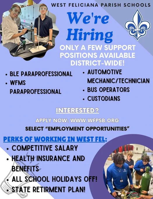 District Hiring Graphic - Support Staff
