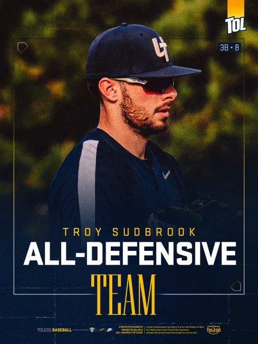 Photo of Troy Sudbrook in MAC All-Defensive Team graphic