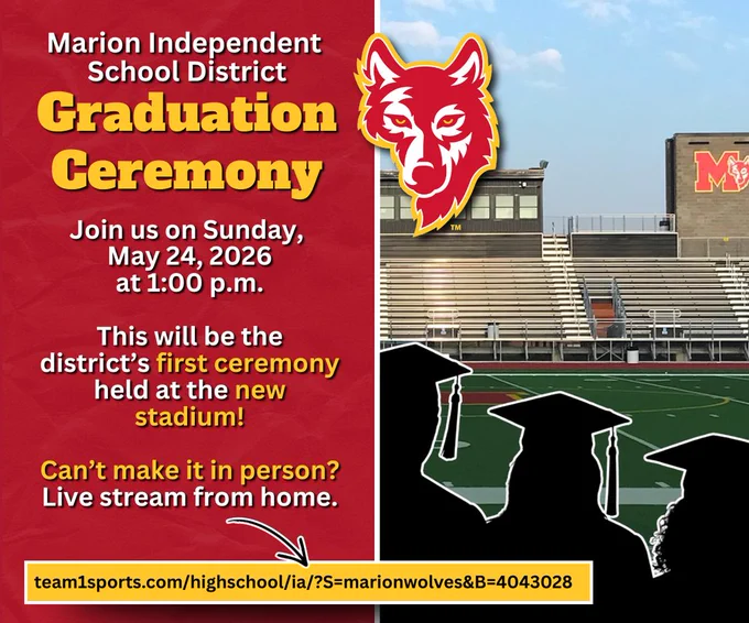 Marion High School Class of 2026 Graduation Information 