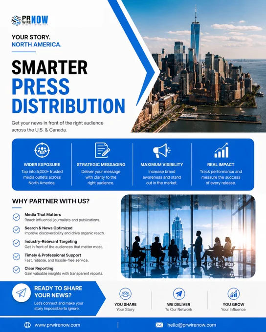 North America Press Release Distribution Services | PRWireNOW
